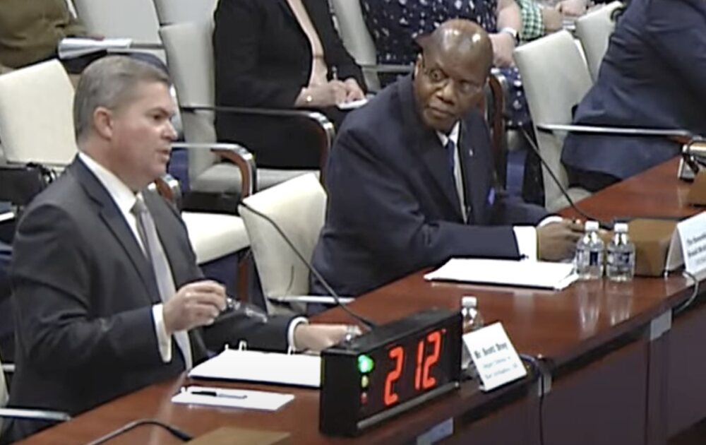 Scott Bray and Ronald Moultrie testify in the House